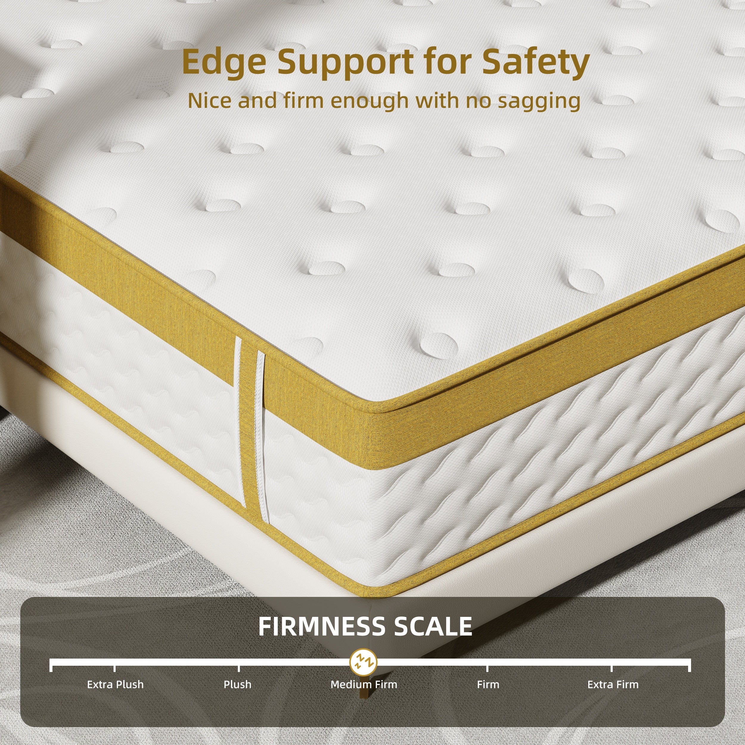 10-Zoll-Hybridmatratze aus Memory-Schaum und Federkern