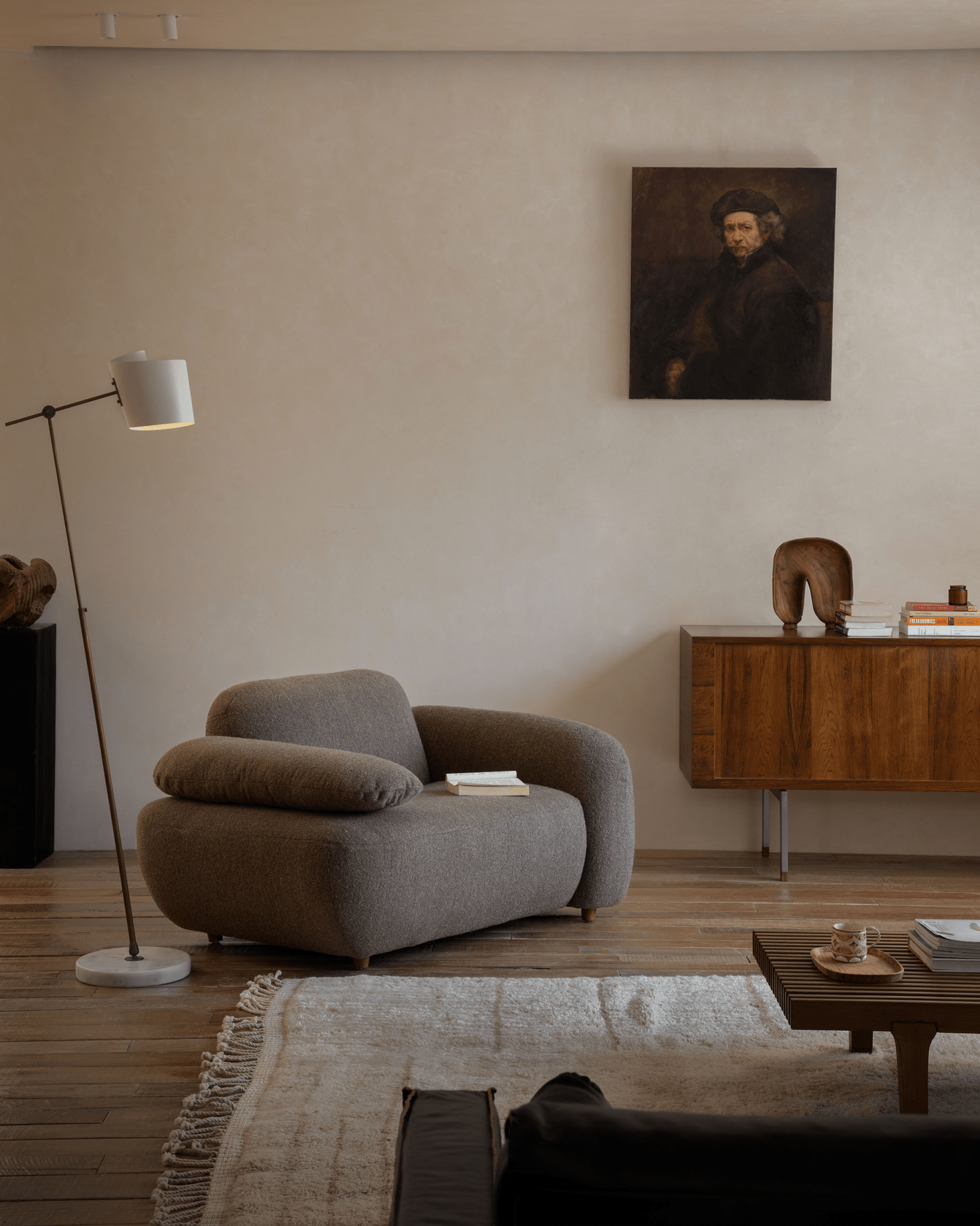 Gestein Bouclé Sessel