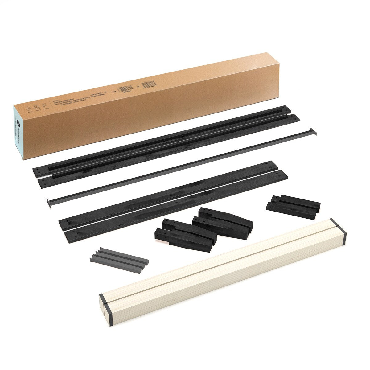 Klassisches 16-Zoll-Plattformbettgestell aus Massivholz in verschiedenen Ausführungen