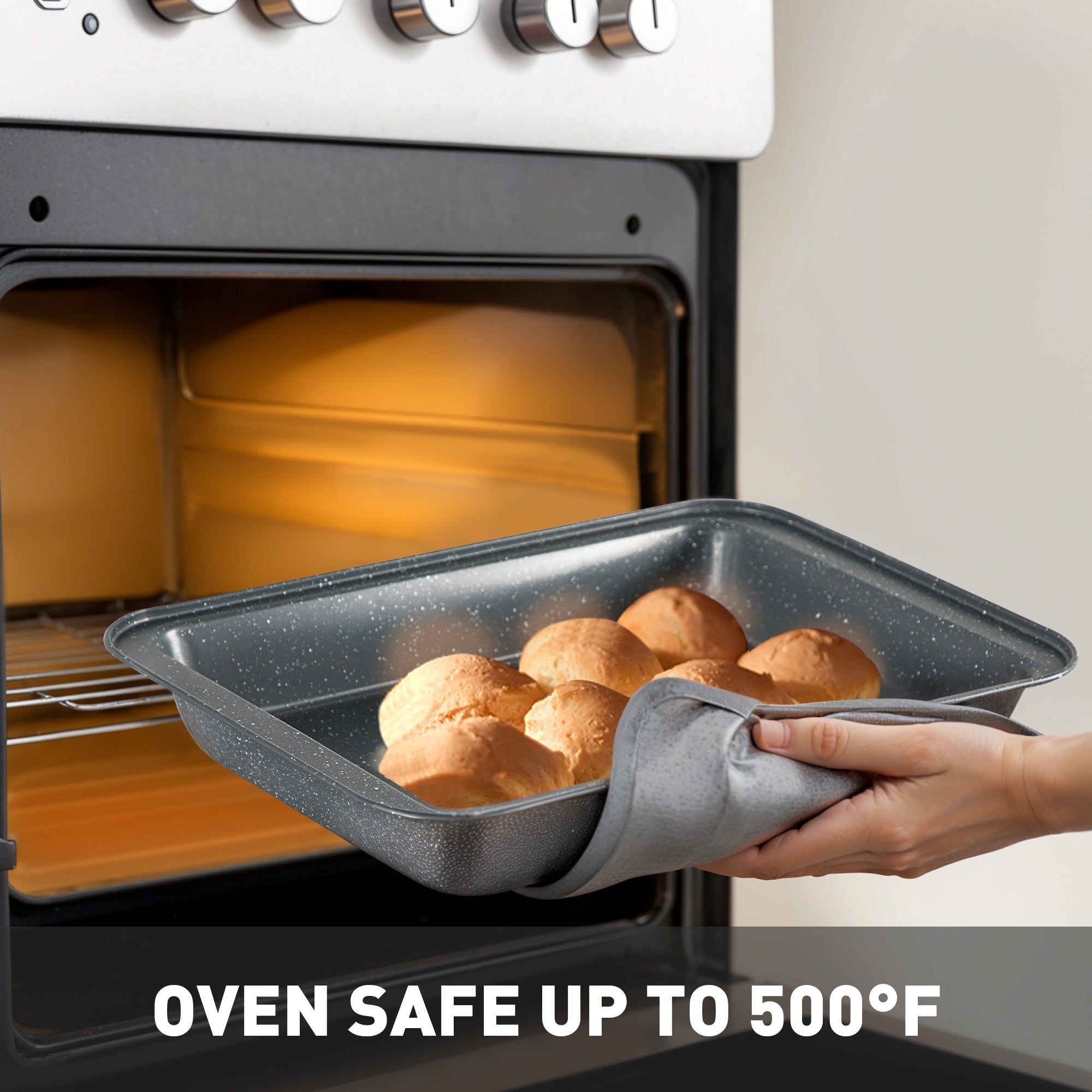 17-teiliges Küchen-Granit-Kochgeschirr-Set, Antihaft-Kochtopf- und Pfannenset