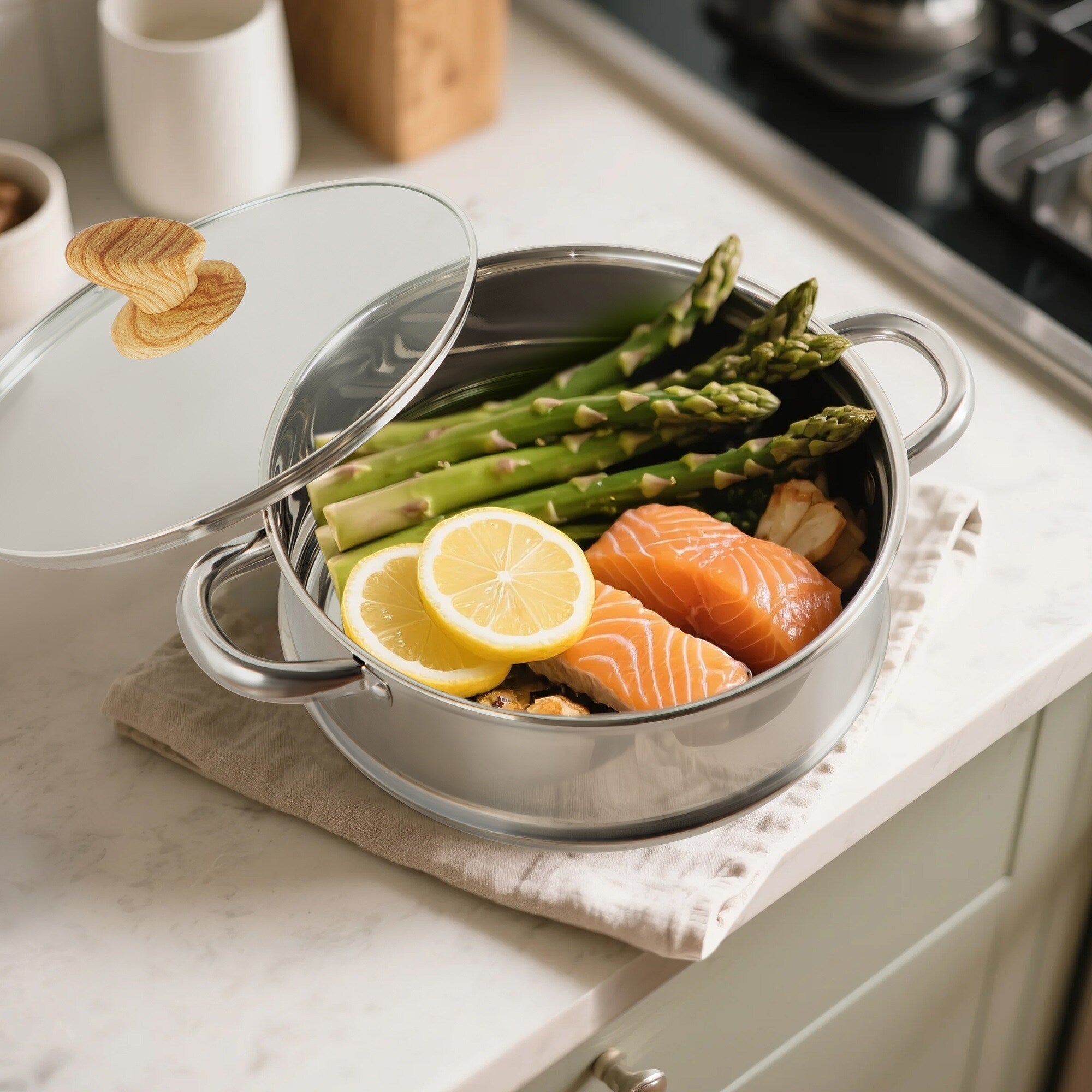 17-teiliges Küchen-Granit-Kochgeschirr-Set, Antihaft-Kochtopf- und Pfannenset