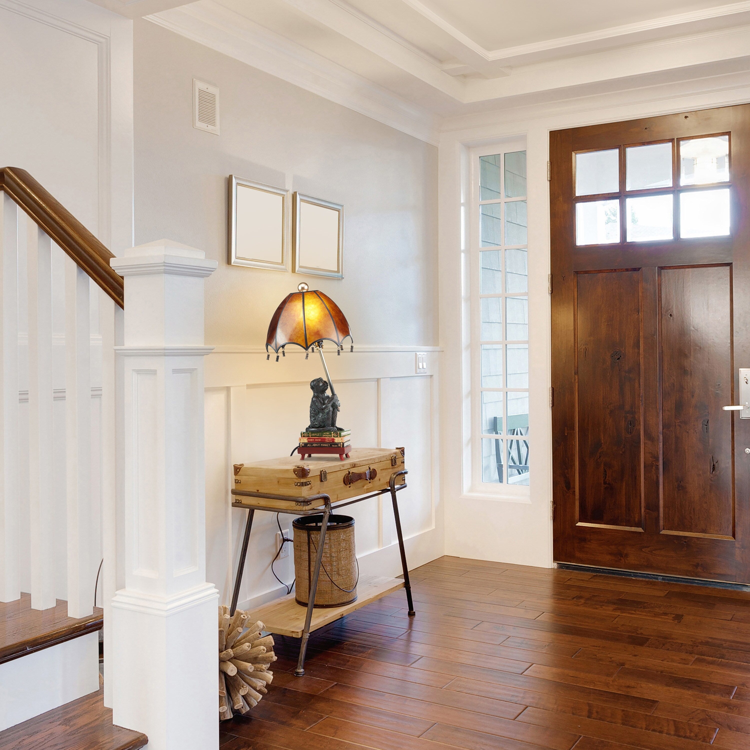 Intellektueller Affe Tischleuchte, 21,75 cm hoch – 11 cm L x 11 cm B x 21,75 cm H