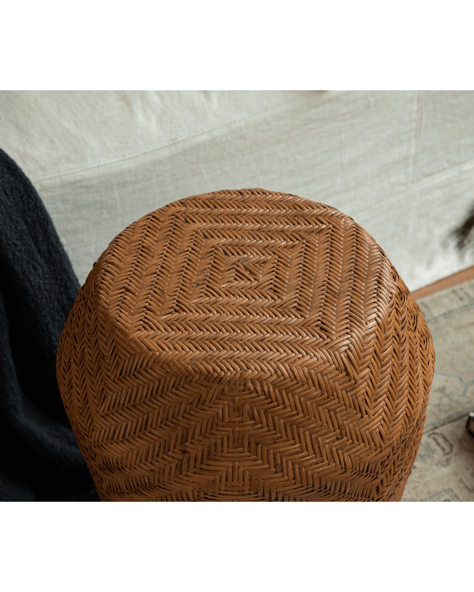 Beistelltisch aus Rattan