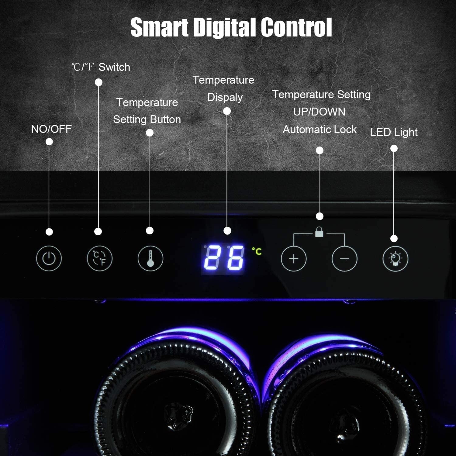 24-Zoll-Getränkekühlschrank mit integriertem Weinkühler und Minikühlschrank