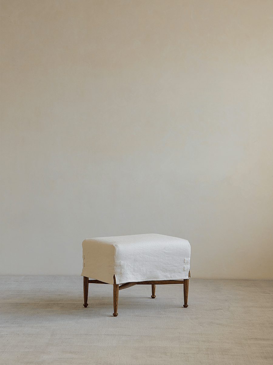 Crabby Slipcover Stool