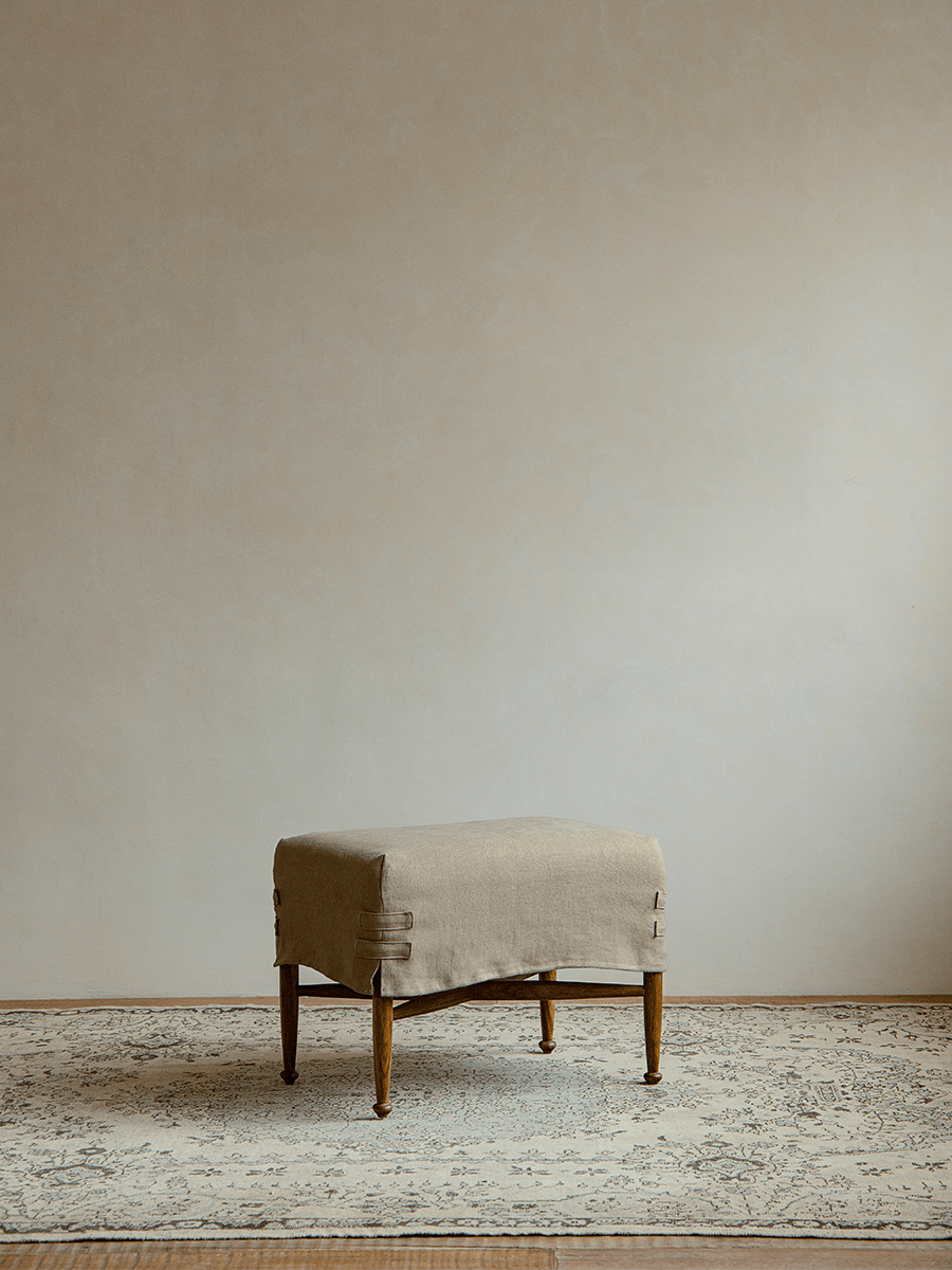 Crabby Slipcover Stool