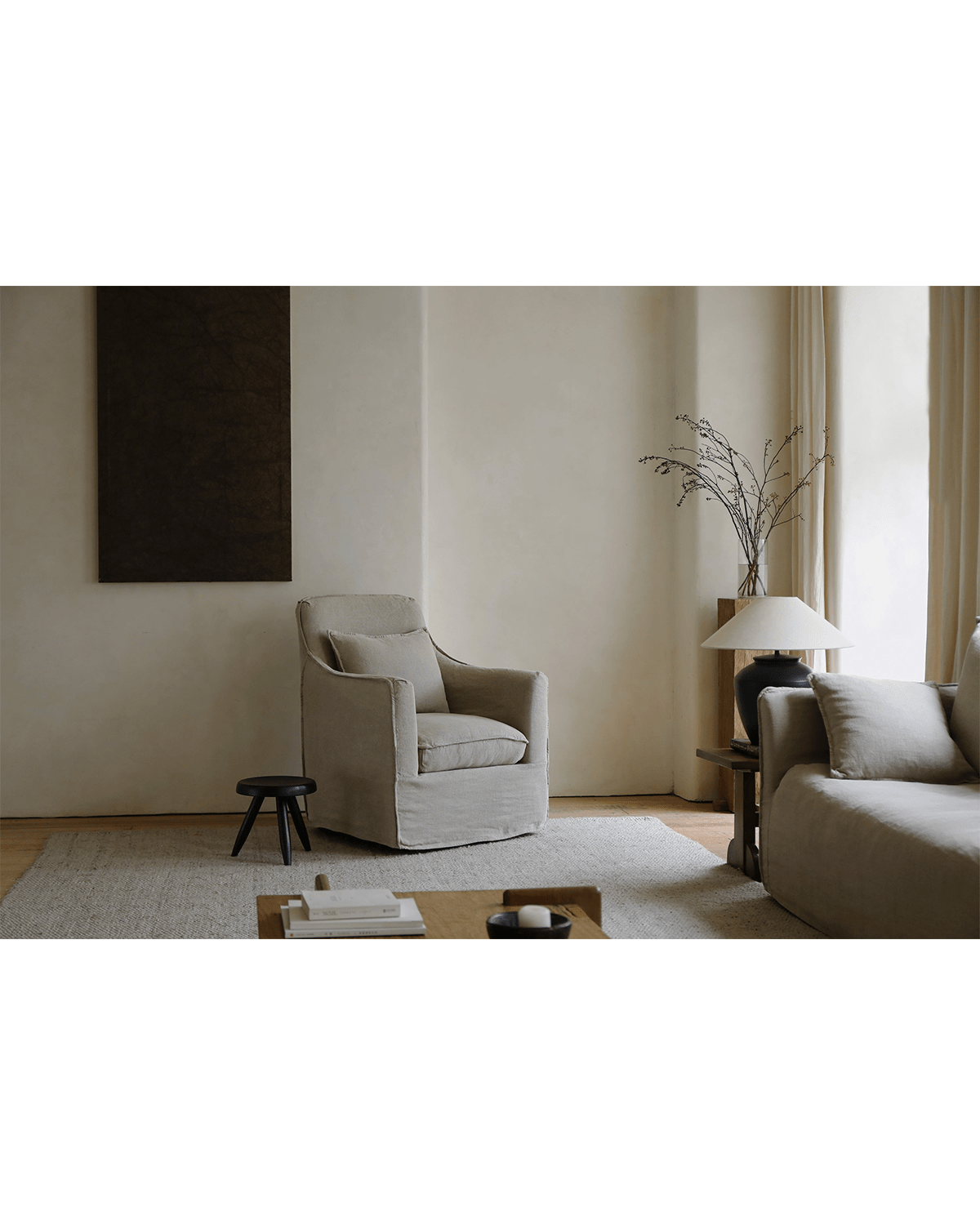 Sola Slipcovered Armchair