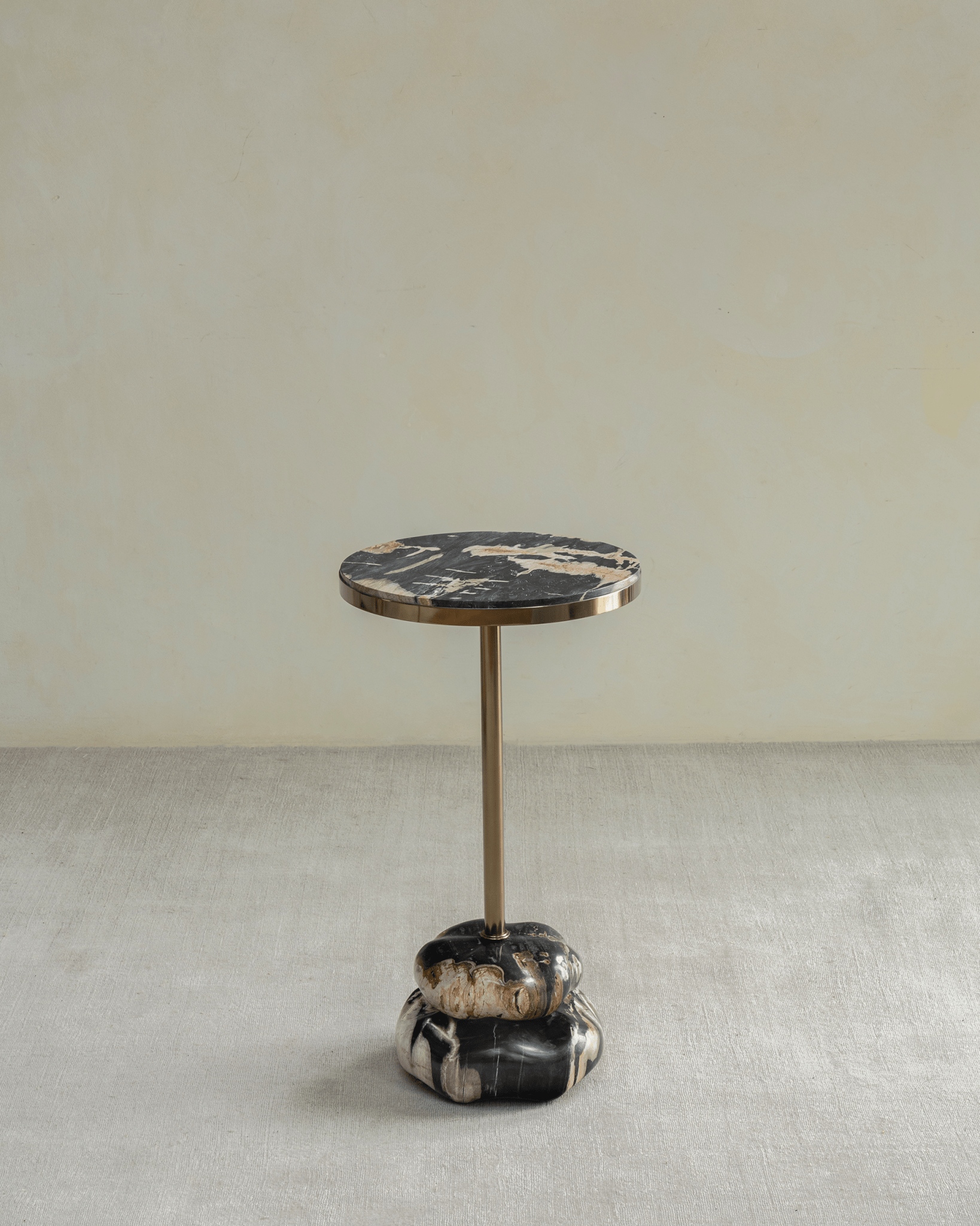Lolli Petrified Wood Side Table