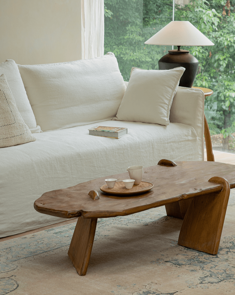 Rustikaler Couchtisch aus Treibholz