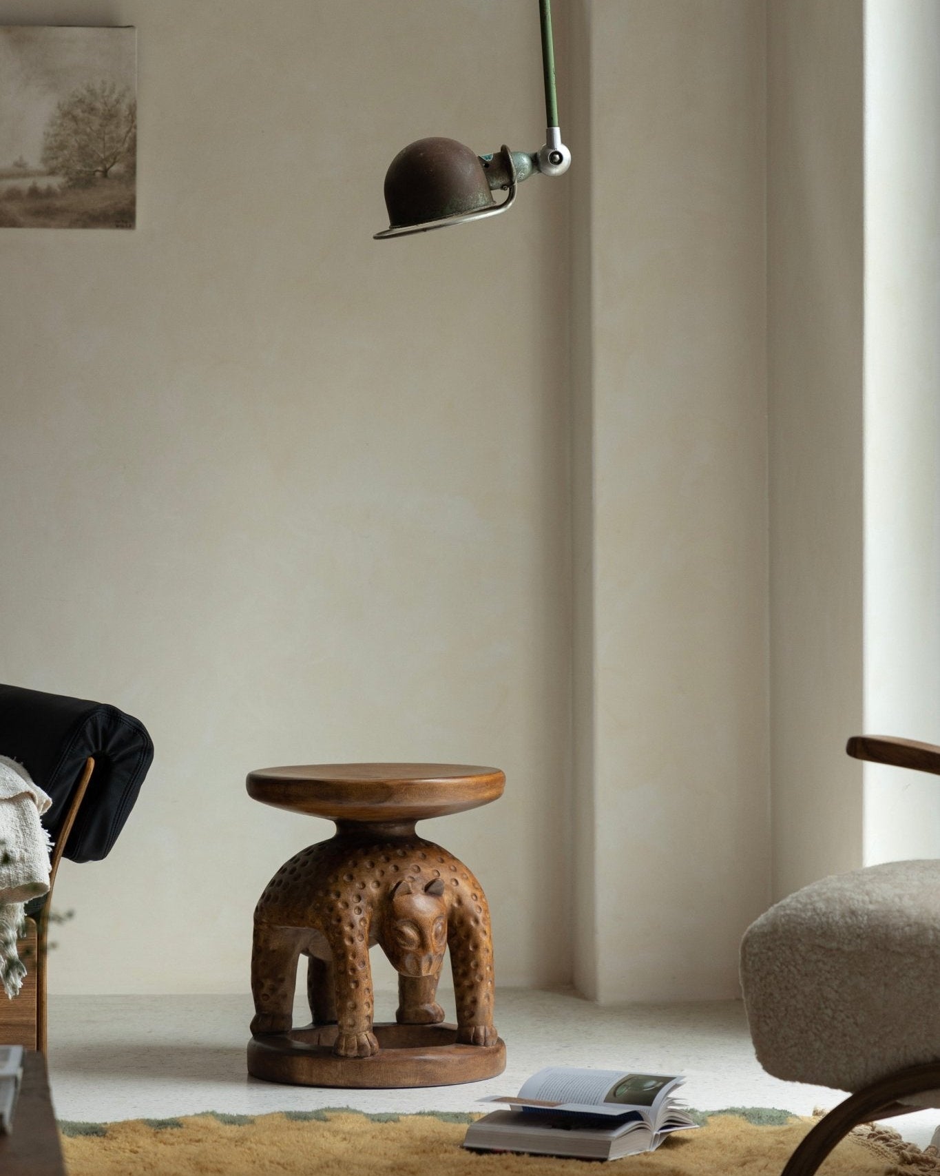 Tribal Sculptural End Table