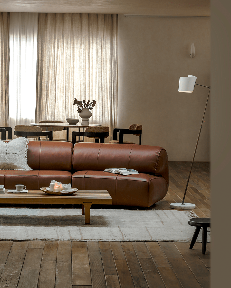 Wave Nappa Ledersofa