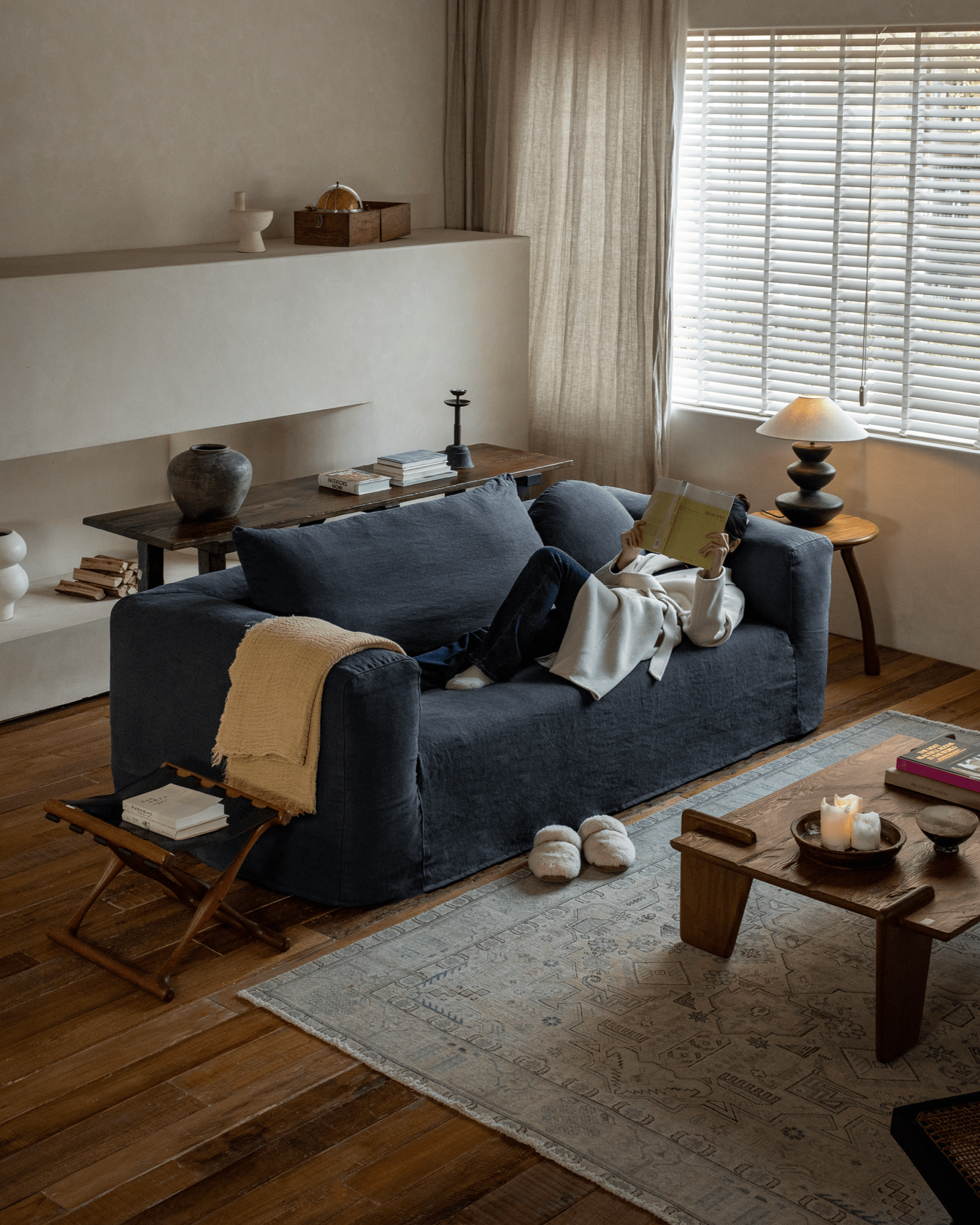 Domu Natural Slipcover Sofa