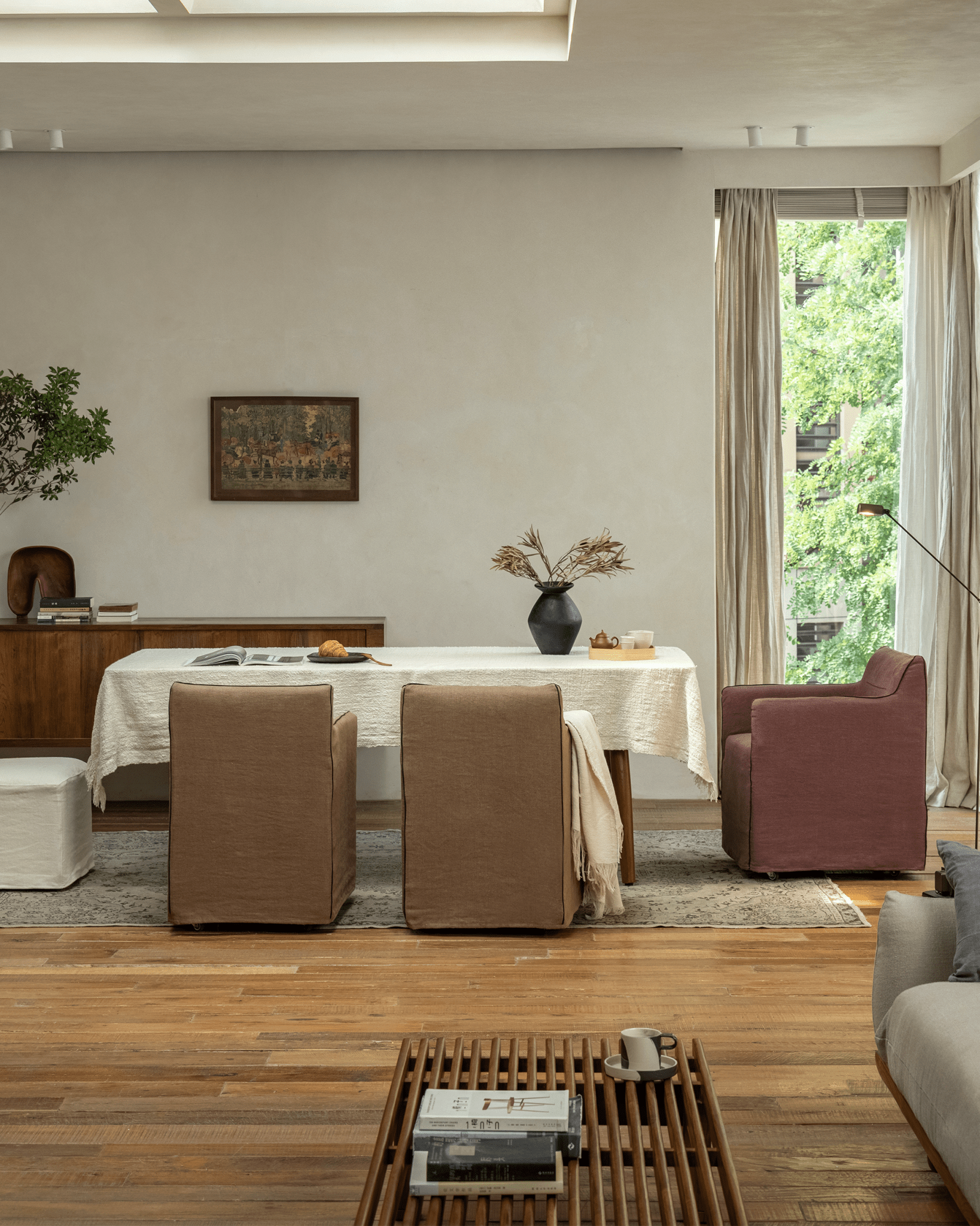 Ducy Linen Slipcover Chair