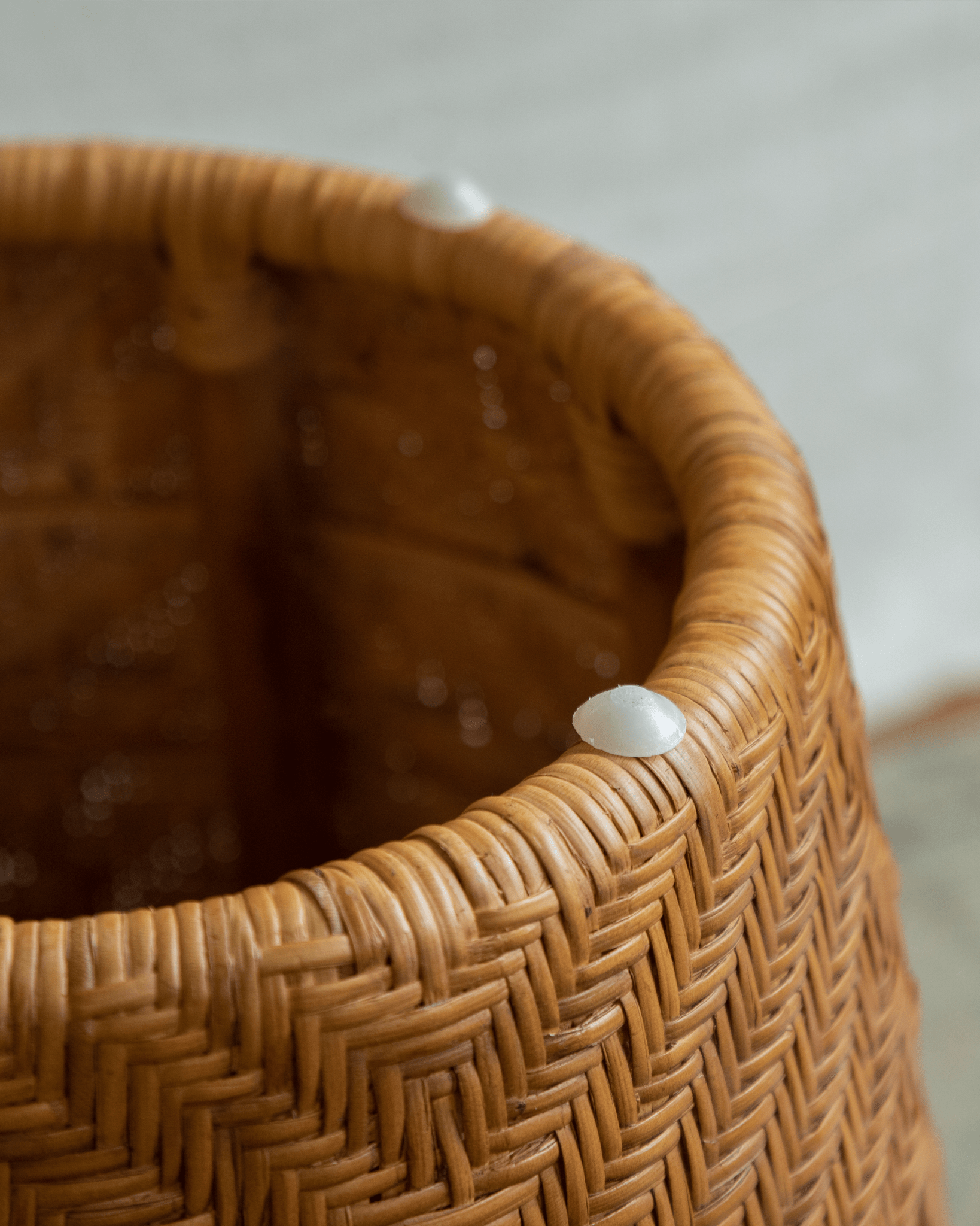 Beistelltisch aus Rattan