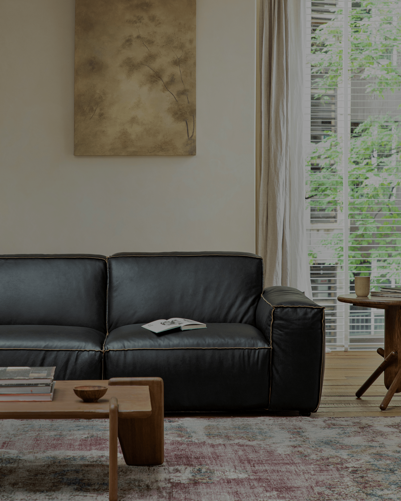 Botan Leather Sectional Sofa