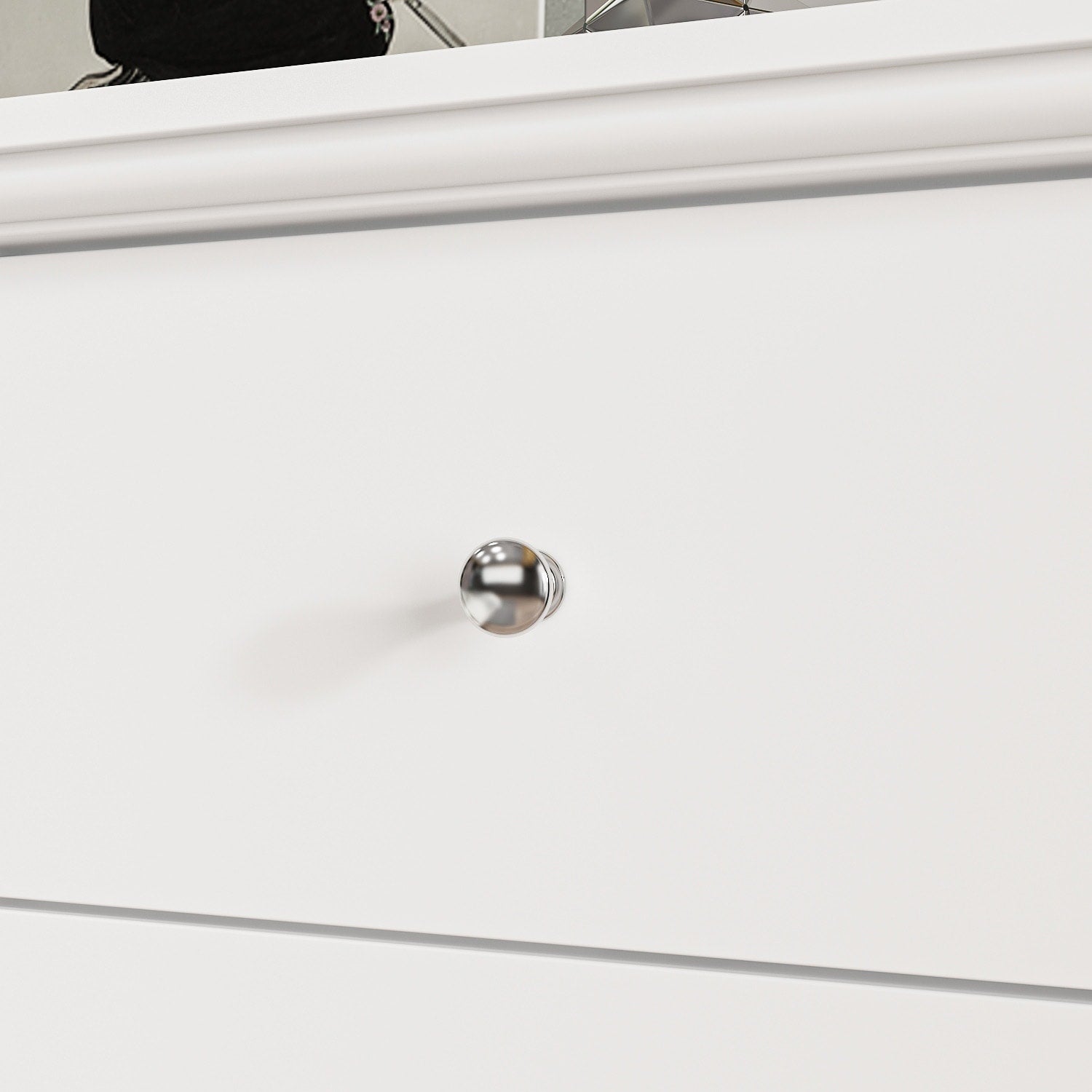 Doppelkommode mit 10 Schubladen für das Schlafzimmer, weiß, viel Stauraum