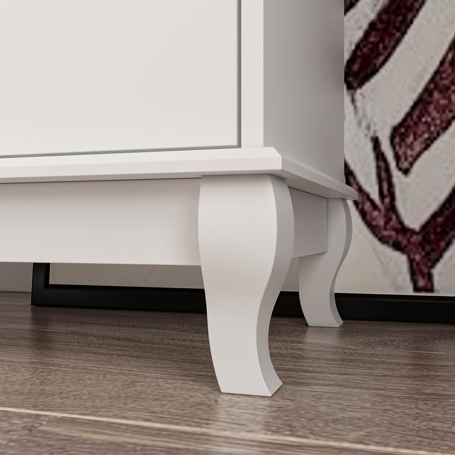 Doppelkommode mit 10 Schubladen für das Schlafzimmer, weiß, viel Stauraum