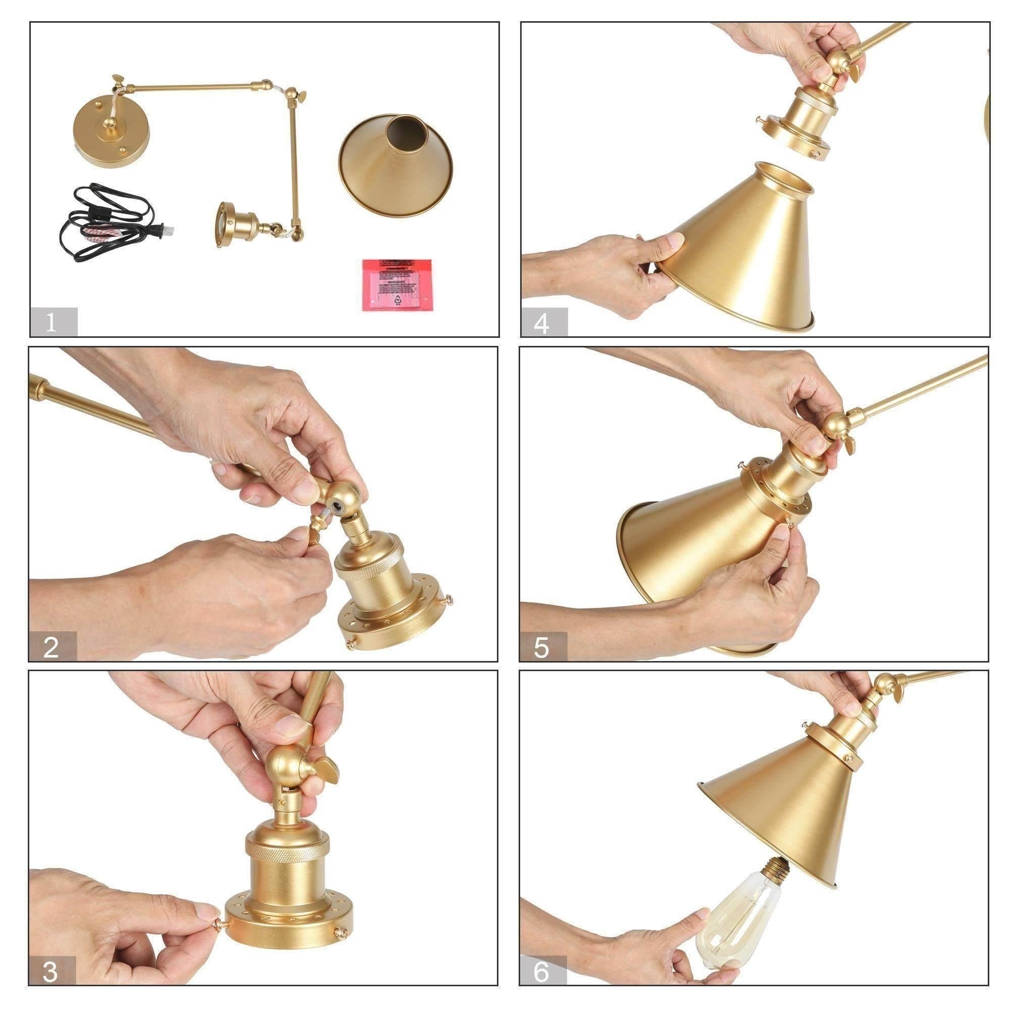 2er-Set moderne Schwenkarmleuchten, verstellbare, festverdrahtete Wandleuchten mit Stecker