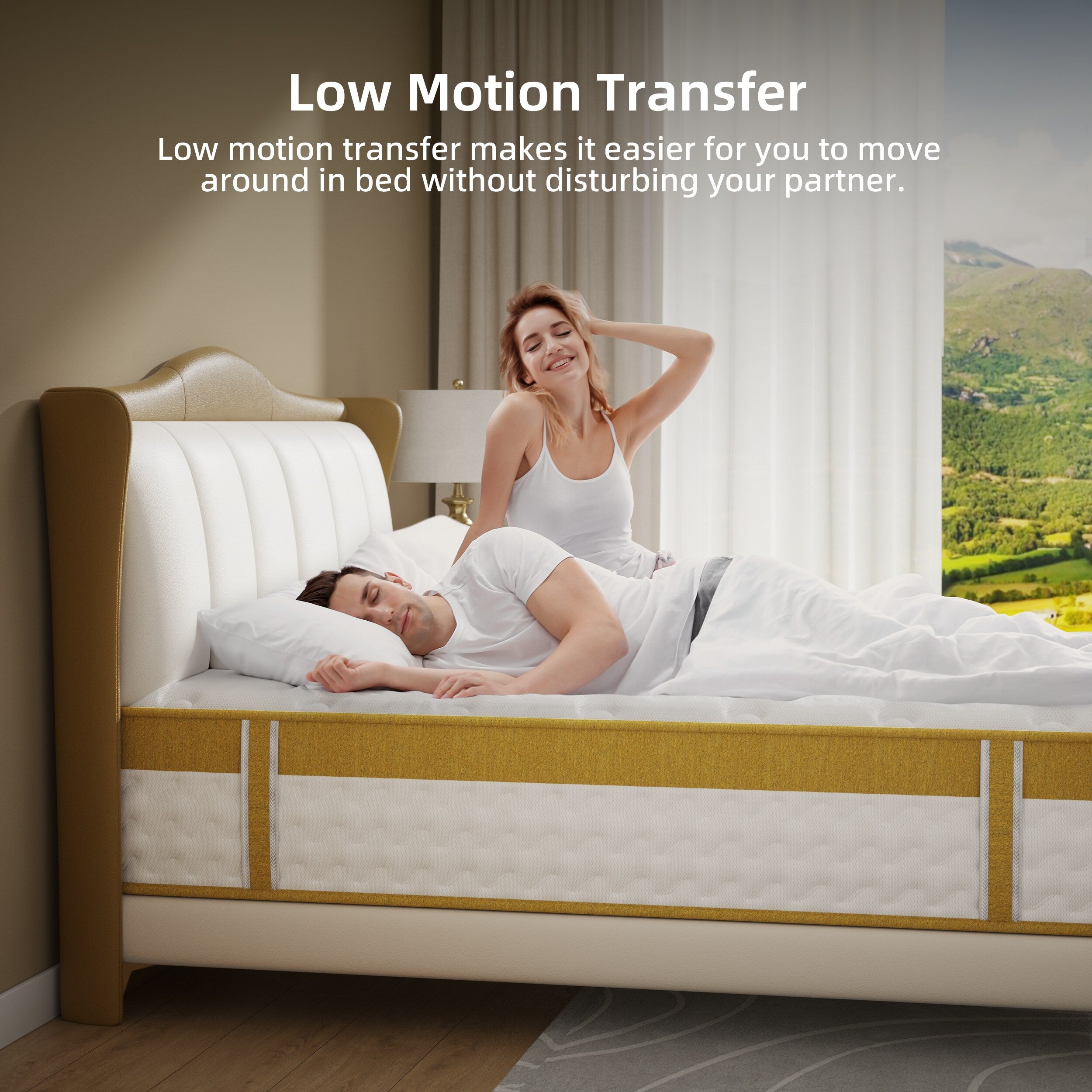 10-Zoll-Hybridmatratze aus Memory-Schaum und Federkern