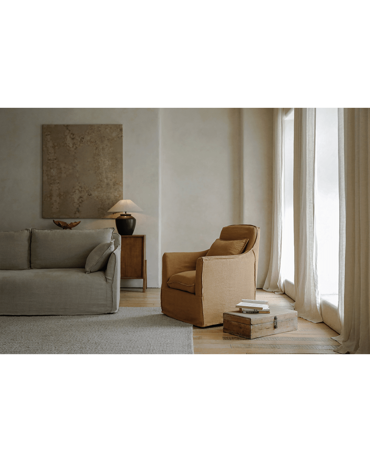 Sola Slipcovered Armchair
