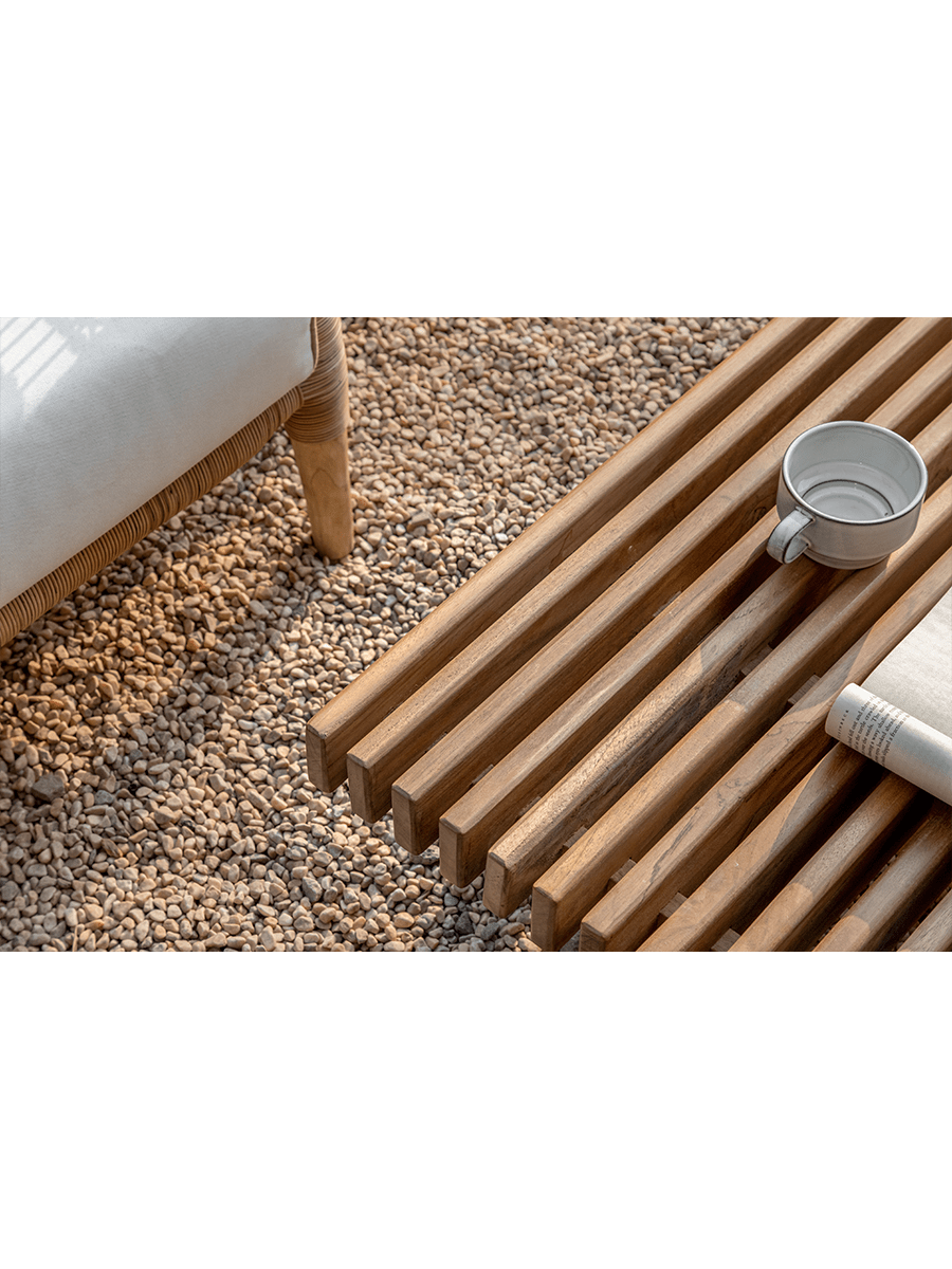 Couchtisch für den Außenbereich