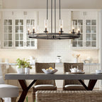 Großer Kronleuchter im Mid-Century-Modern-Stil mit 12 Leuchten, zylinderförmig, aus Klarglas, in Wagenradform, Gold/Schwarz