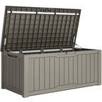 Große, wasserfeste und abschließbare Deckbox aus Kunstharz (120–260 Gallonen)
