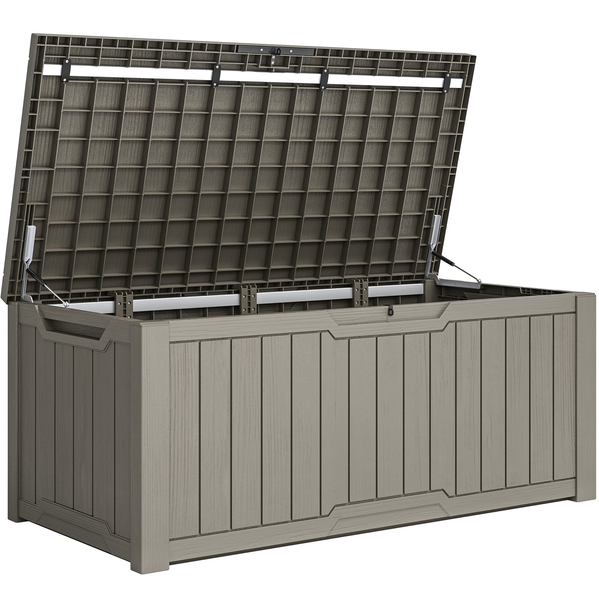 Große, wasserfeste und abschließbare Deckbox aus Kunstharz (120–260 Gallonen)