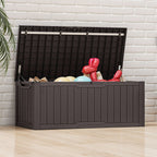 Große, wasserfeste und abschließbare Deckbox aus Kunstharz (120–260 Gallonen)