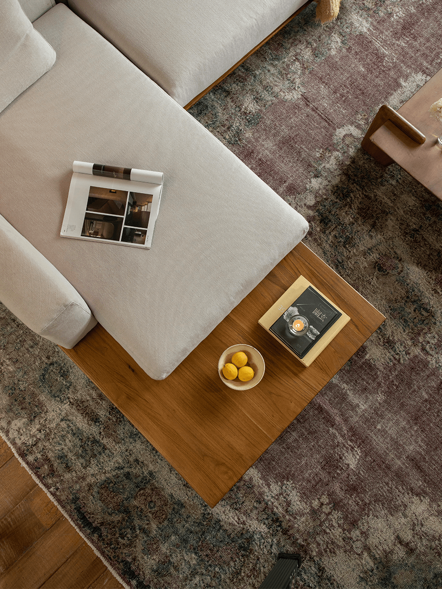 Modulares Sofa aus Tatami-Leinen