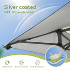 13' x 13' (ca. 4 x 4 m) großes, verstärktes Garten-Faltpavillon-Zelt mit elegantem Eckvorhang