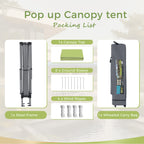 13' x 13' (ca. 4 x 4 m) großes, verstärktes Garten-Faltpavillon-Zelt mit elegantem Eckvorhang