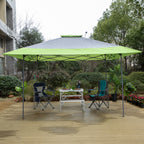 13' x 13' (ca. 4 x 4 m) großes, verstärktes Garten-Faltpavillon-Zelt mit elegantem Eckvorhang