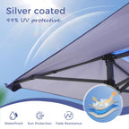 13' x 13' (ca. 4 x 4 m) großes, verstärktes Garten-Faltpavillon-Zelt mit elegantem Eckvorhang