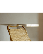 Schlitten-Loungesessel aus Rattan