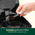 Programmierbare Kaffeemaschine für 14 Tassen, Glaskanne, Brühstärkeregelung, 1-4 Tassen-Einstellung, schwarzer Edelstahl