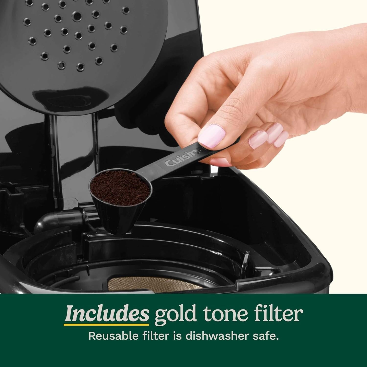 Programmierbare Kaffeemaschine für 14 Tassen, Glaskanne, Brühstärkeregelung, 1-4 Tassen-Einstellung, schwarzer Edelstahl