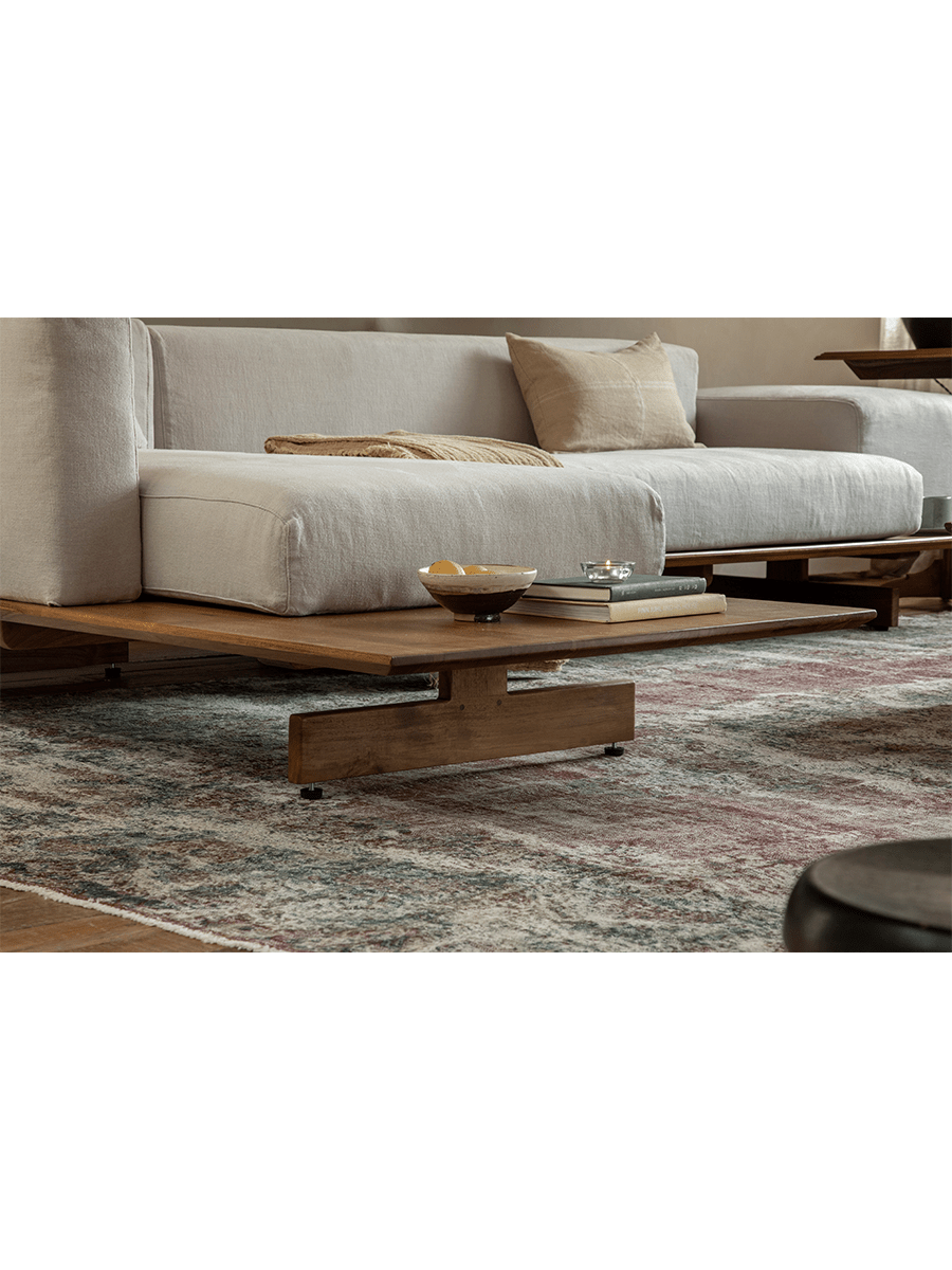 Modulares Sofa aus Tatami-Leinen