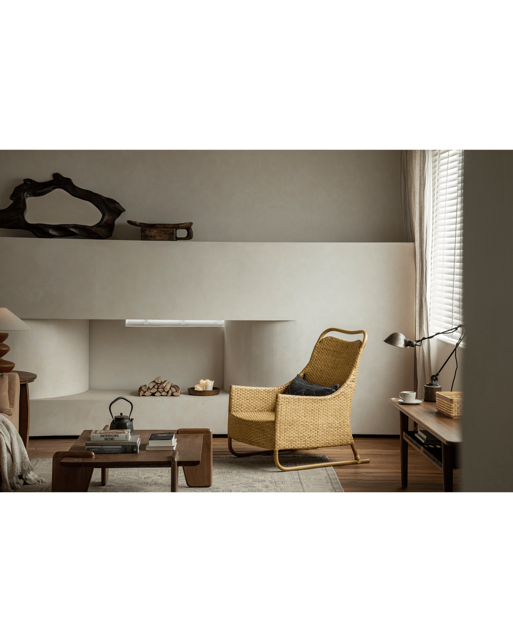 Sled Rattan Lounge Chair