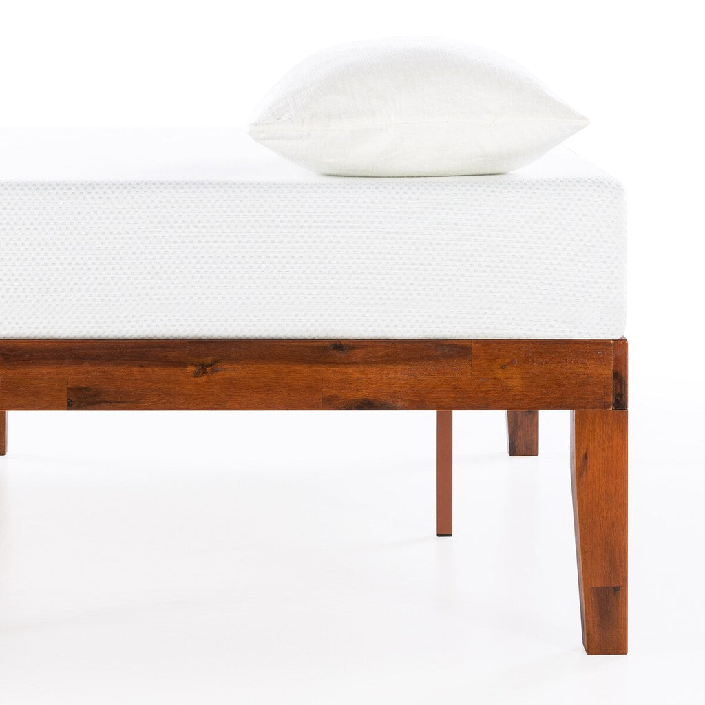 Klassisches 16-Zoll-Plattformbettgestell aus Massivholz in verschiedenen Ausführungen