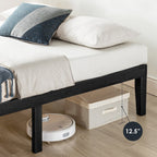 Klassisches 16-Zoll-Plattformbettgestell aus Massivholz in verschiedenen Ausführungen