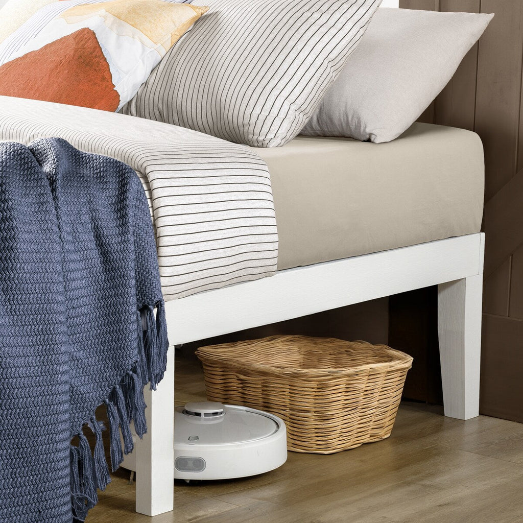 Klassisches 16-Zoll-Plattformbettgestell aus Massivholz in verschiedenen Ausführungen