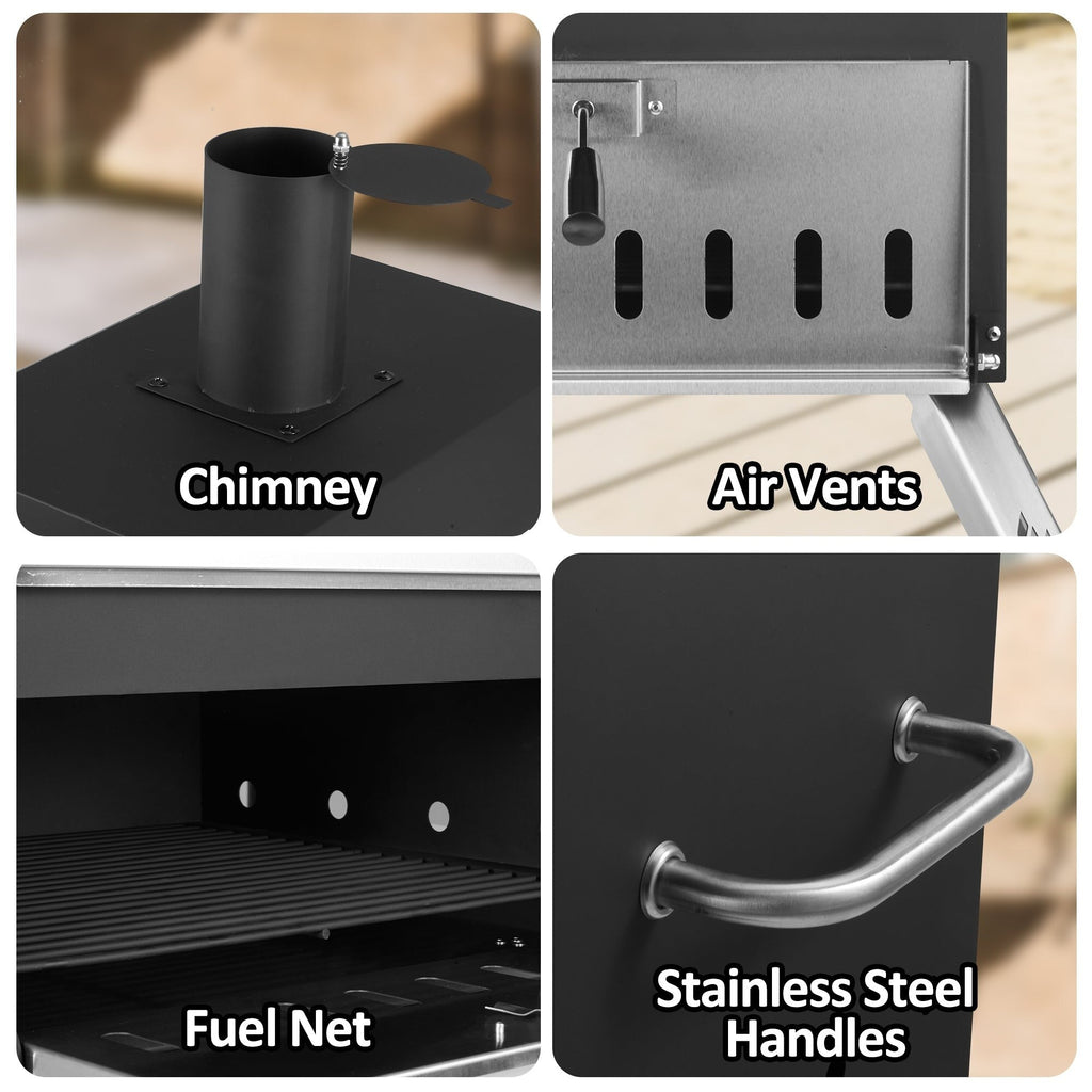 2-lagiger Holzofen-Pizzaofen für den Außenbereich, ideal für Camping und Pizza – 40 cm (16 Zoll)