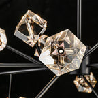 Moderner, glamouröser Luxus-Kronleuchter im Sputnik-Stil mit 18 Leuchten für Esszimmer/Wohnzimmer