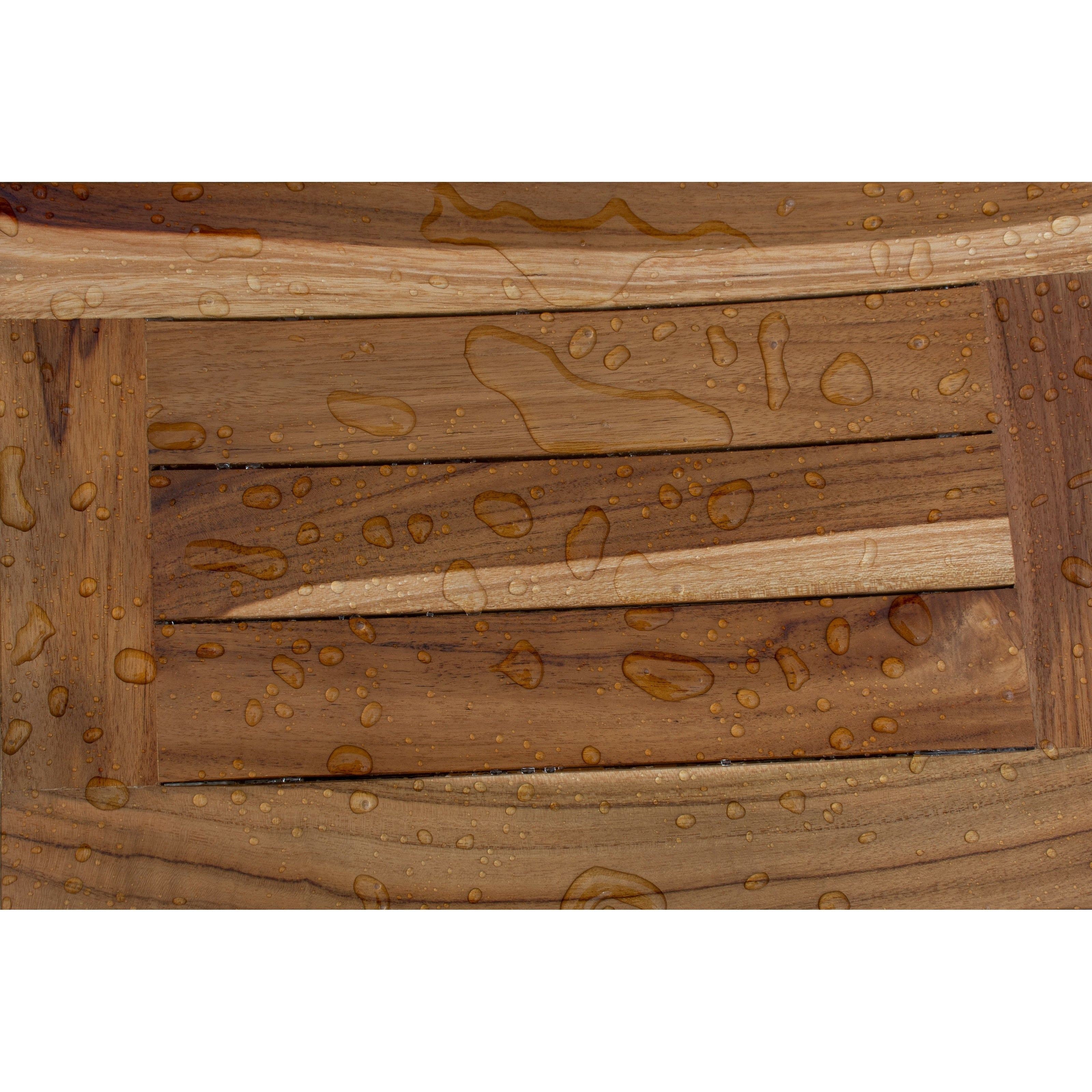 EcoDecors, Bank, Duschhocker, Duschsitz, Duschstuhl für die Dusche, kleine Bank, Teak-Duschbank, Duschfußstütze