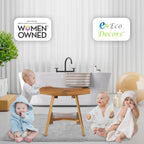 EcoDecors, Serenity, Teak-Duschbank, Teak-Duschhocker, Teak-Eckduschbank, 45,7 cm, mit Ablage