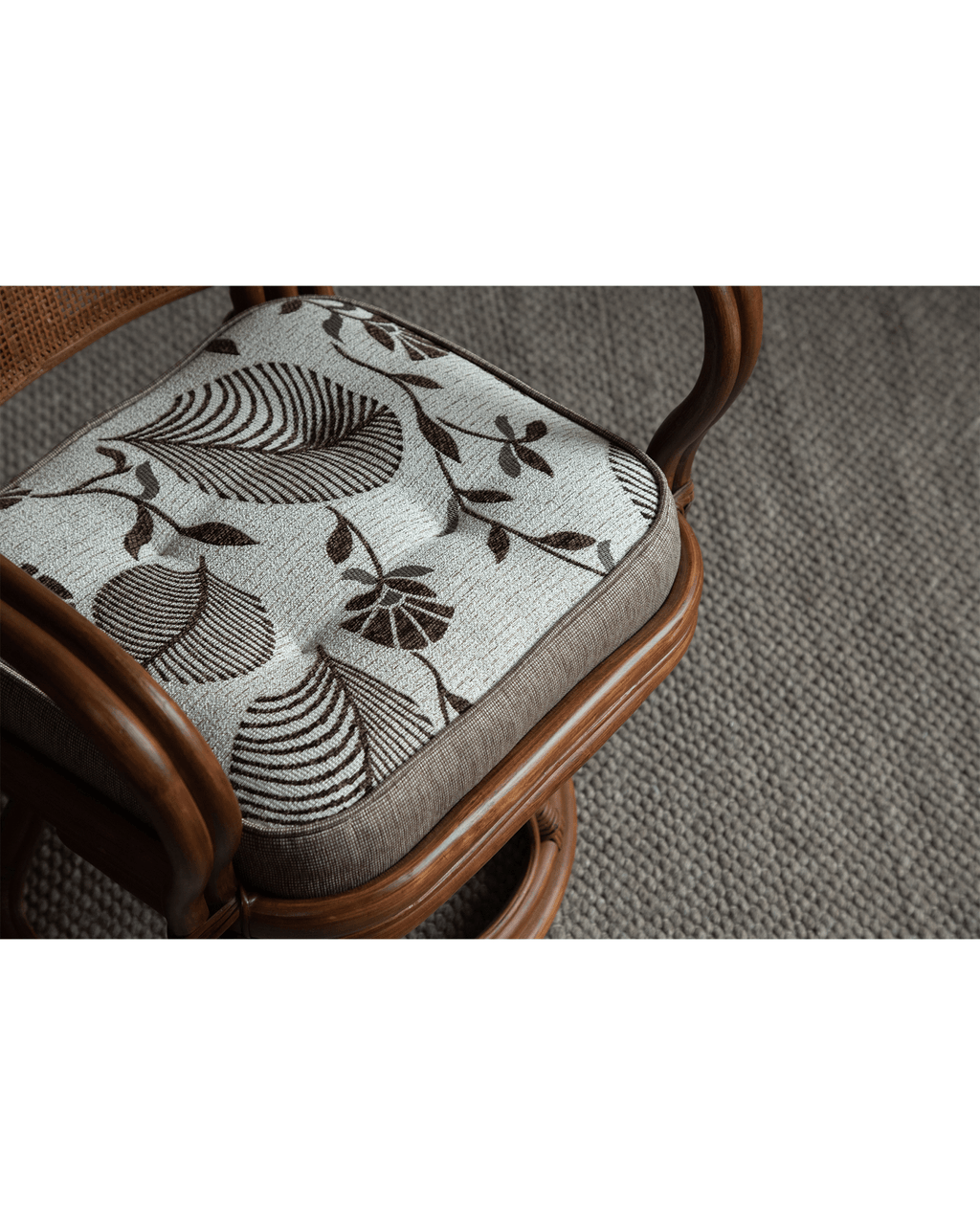 Ray Mini-Drehstuhl aus Rattan