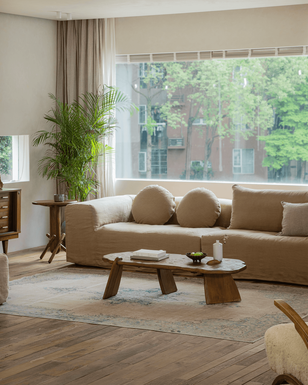 Rustikaler Couchtisch aus Treibholz