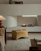 Gleit-Loungesessel aus Rattan