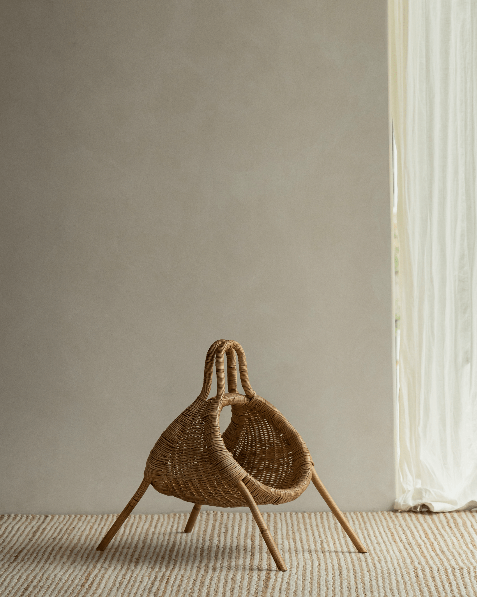 Molly Rattan Storage Basket